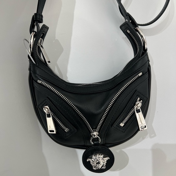 Versace Medusa logo repeat monogram hobo crossbody bag NEW - Picture 6 of 11